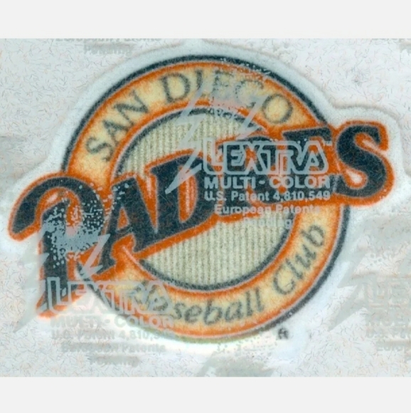 San Diego Padres 3 inch Lextra Iron-On Transfer Logo Patch Applique Emblem NOS - Picture 2 of 2
